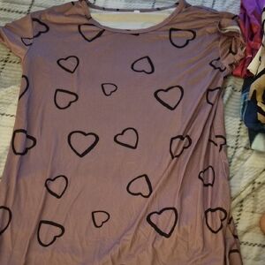 Heart Patterned T-Shirt